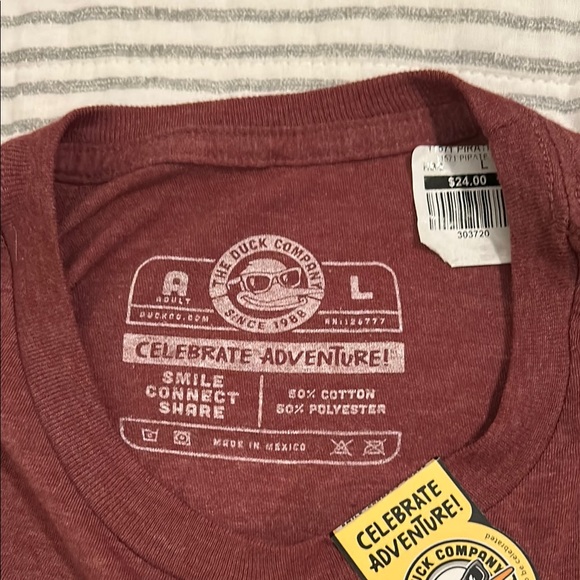 Treasure Island Florida Maroon Short Sleeve Tee - Picture 3 of 3
